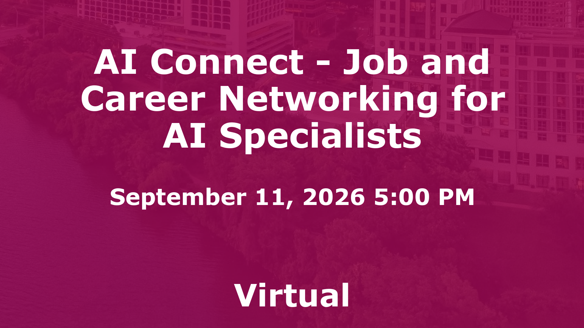 AI Connect - Job and Career Networking for AI Specialists event image